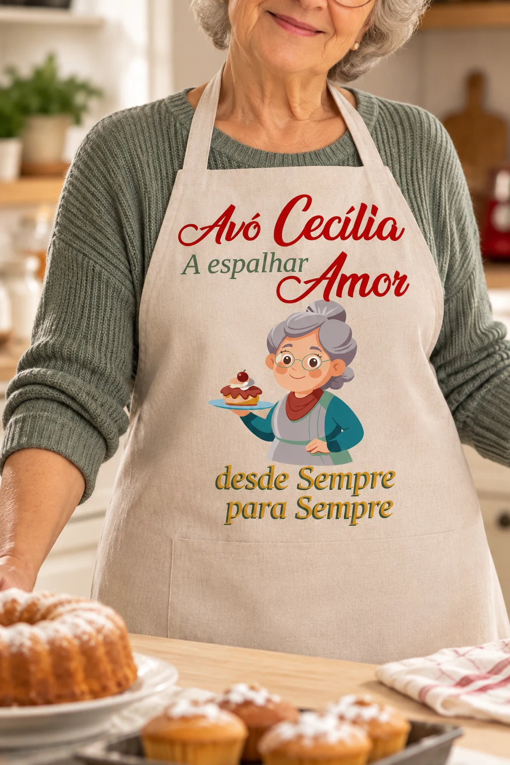 Avental adulto personalizado