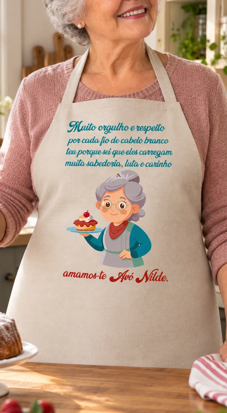 Avental adulto personalizado