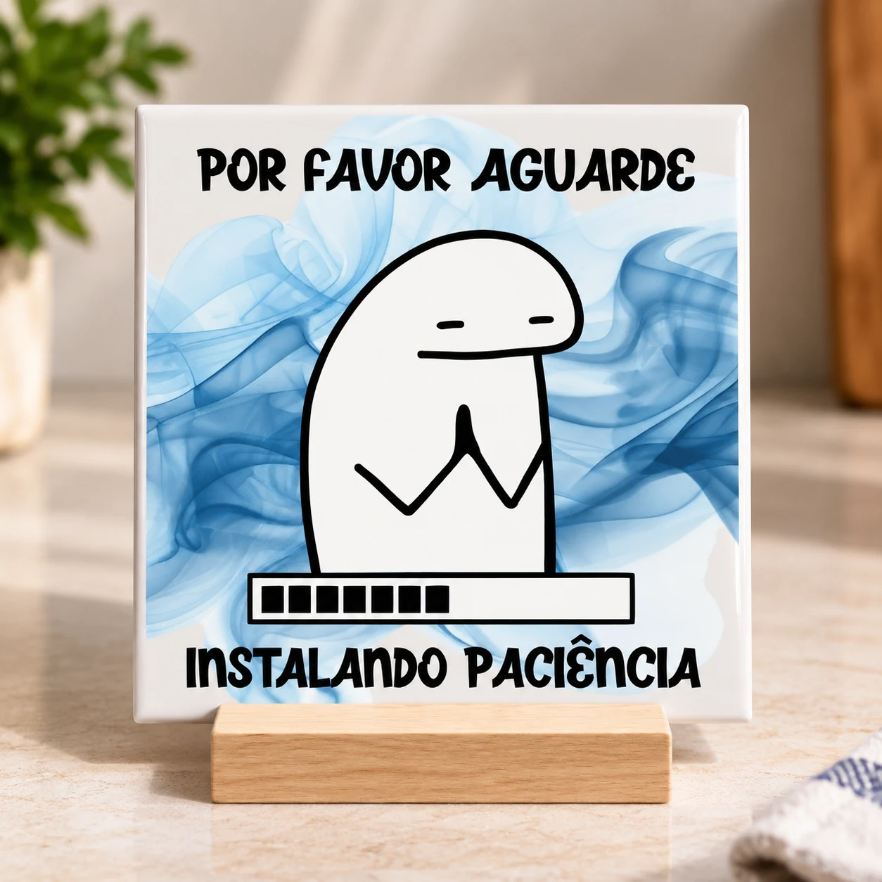 Azulejo Instalando paciência