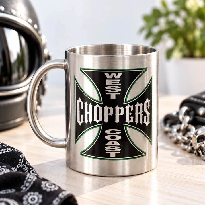 Caneca de inox impressa